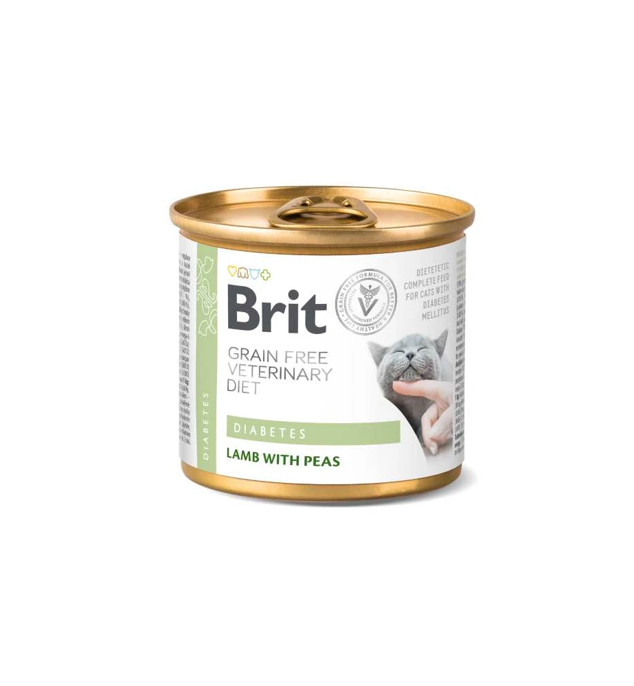 Brit Grain Free Veterinary Diet Diabetes Blik - 6 X 200 Gram 3 Brit Grain Free Veterinary Diet Diabetes Blik - 6 X 200 Gram