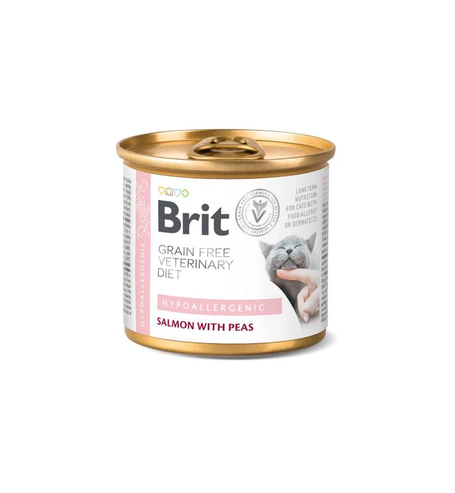 Brit Grain Free Veterinary Diet Hypoallergenic Blik - 6 X 200 Gram 3 Brit Grain Free Veterinary Diet Hypoallergenic Blik - 6 X 200 Gram