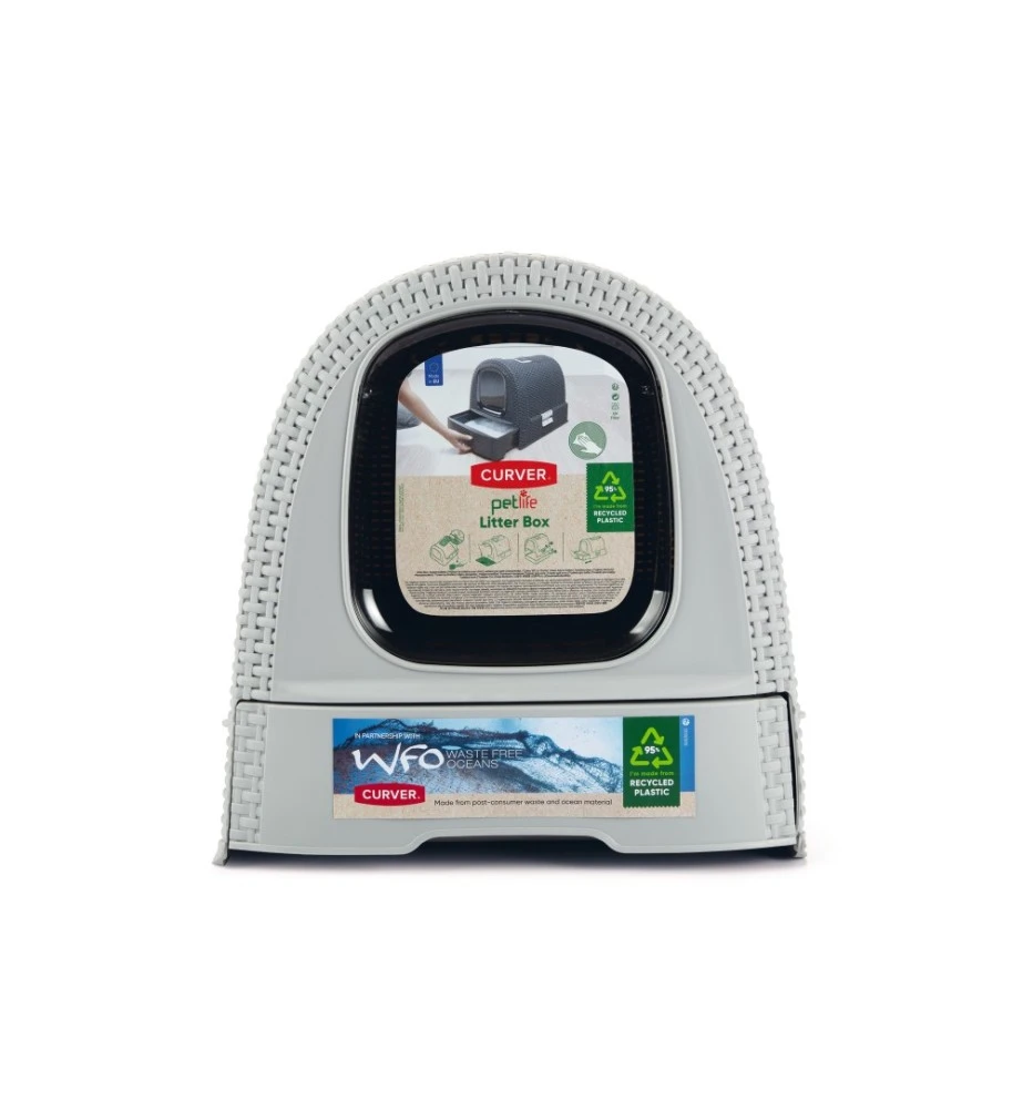 Beeztees Curver Kattenbak Grijs 8 Beeztees Curver Kattenbak Grijs - Afbeelding 6