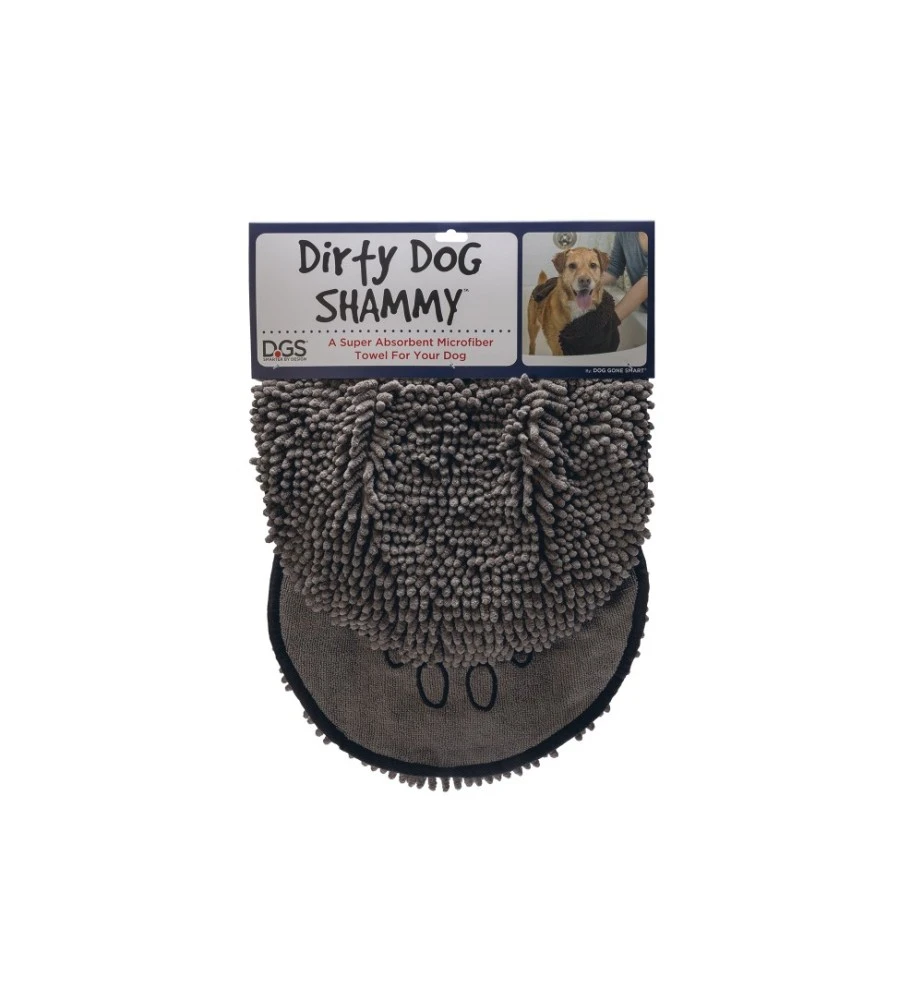 Beeztees Dirty Dog Handdoek Shammy Grijs 5 Beeztees Dirty Dog Handdoek Shammy Grijs - Afbeelding 3