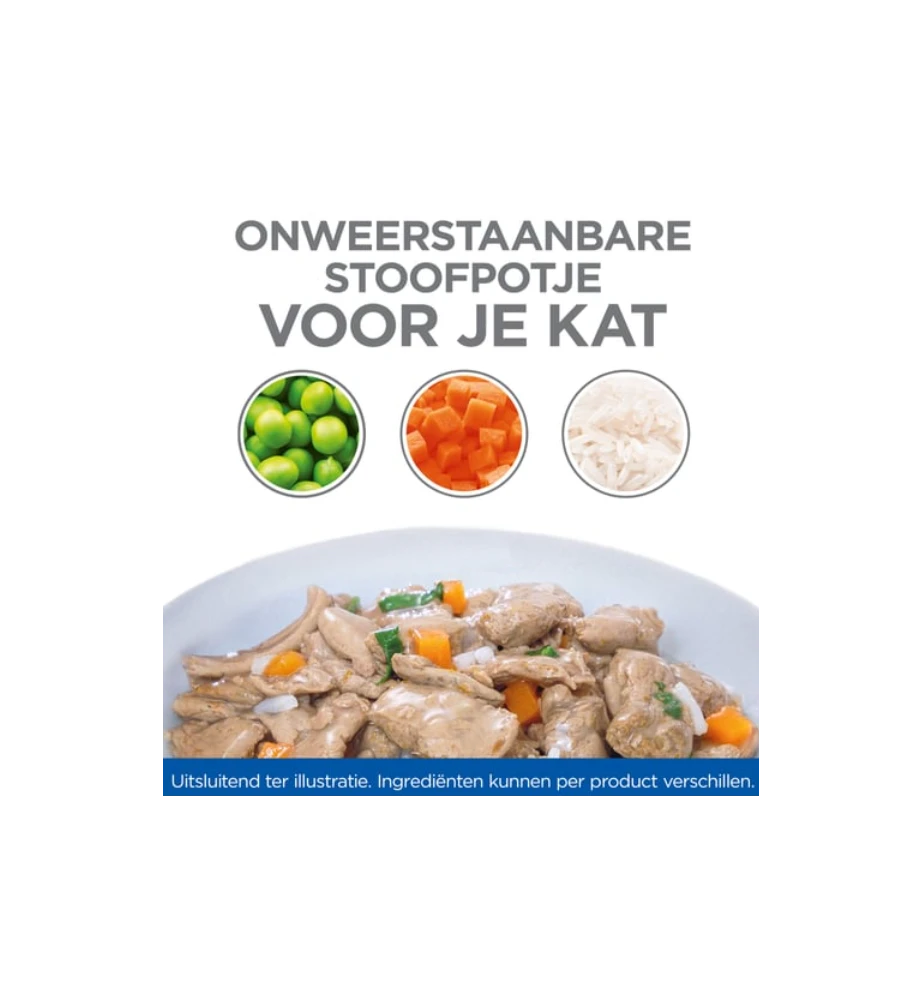 Hill's Science Plan Healthy Cuisine Kitten Stoofpotje Kip & Zeevis - 4 X 12 X 80 Gram 5 Hill's Science Plan Healthy Cuisine Kitten Stoofpotje Kip & Zeevis - 4 X 12 X 80 Gram - Afbeelding 3