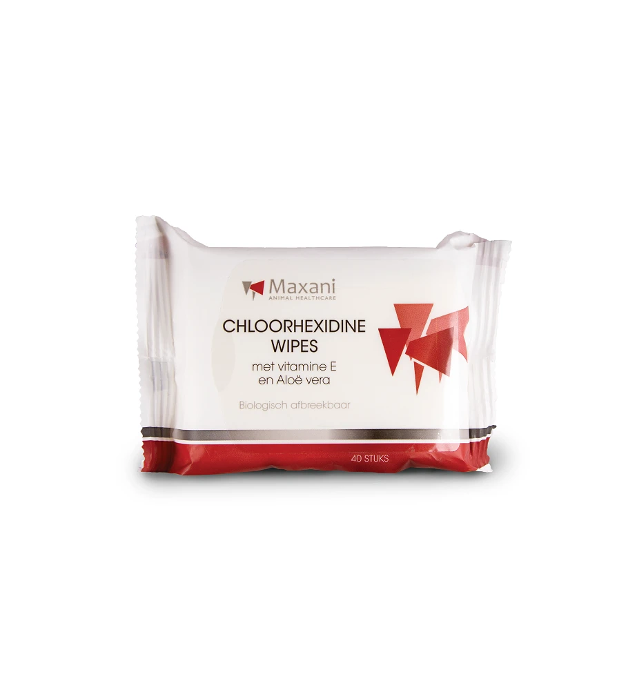 Maxani Chloorhexidine Doekjes Met Vitamine E - 40 Doekjes 3 Maxani Chloorhexidine Doekjes Met Vitamine E - 40 Doekjes