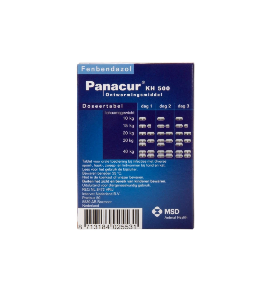 Panacur KH 500 - 10 Tabletten 5 Panacur KH 500 - 10 Tabletten - Afbeelding 3